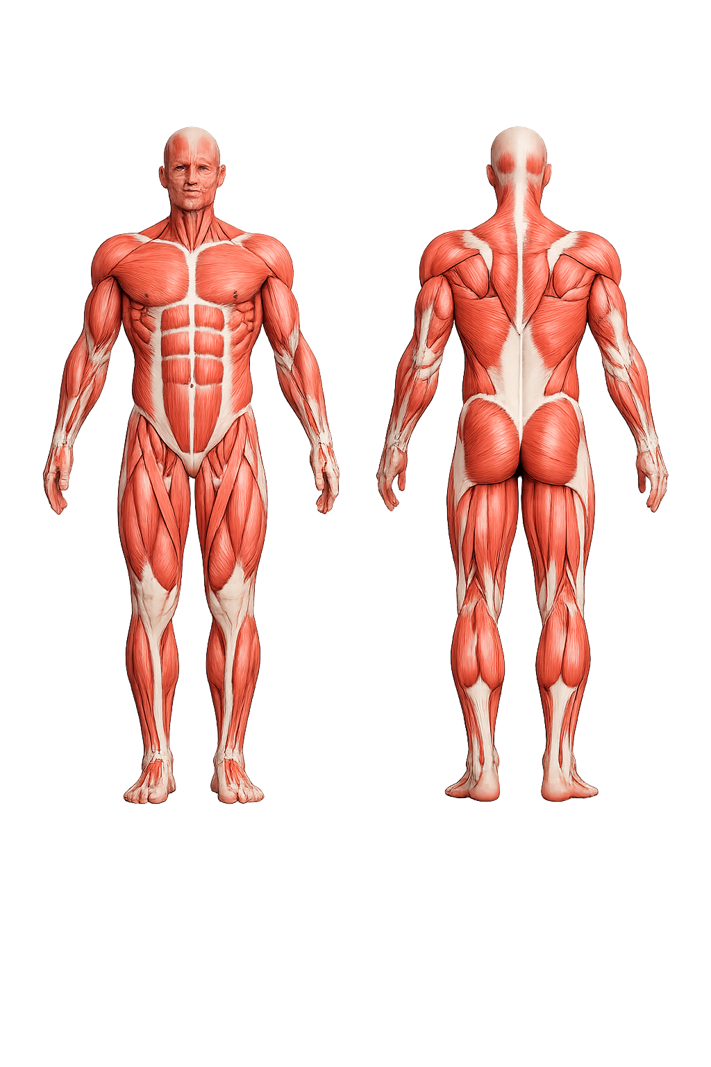 Anatomical body — front and back